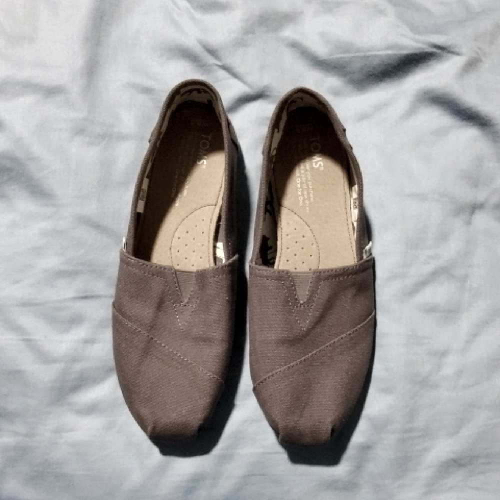 Toms Charcoal Slip-On Shoes